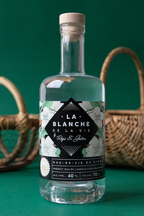 packaging design, étiquette de bouteille de La Blanche
