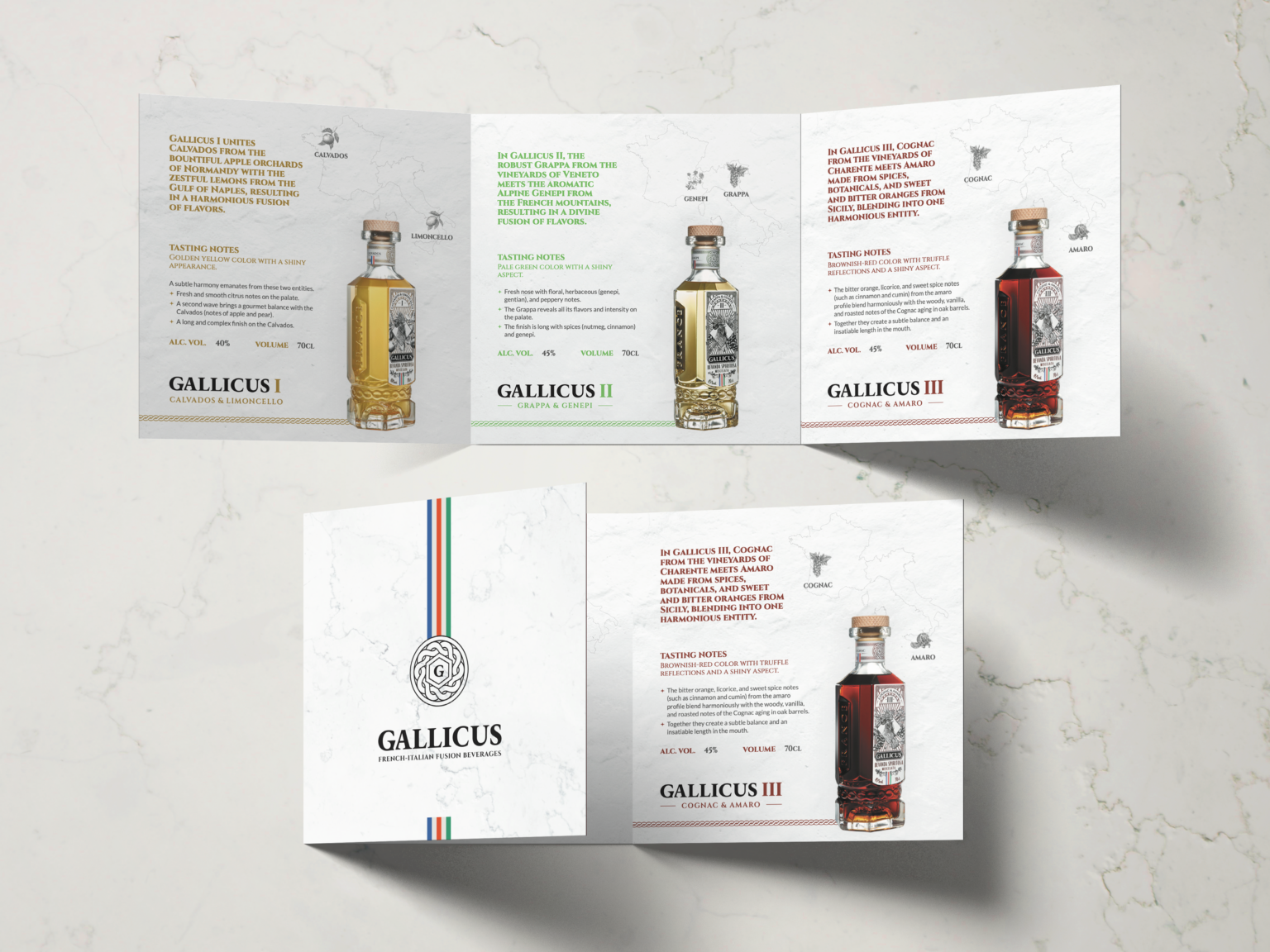 Brochure design de Gallicus par le pole design