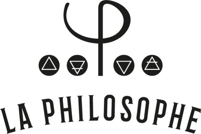 logo de l'identité visuelle La philosophe spiritueux