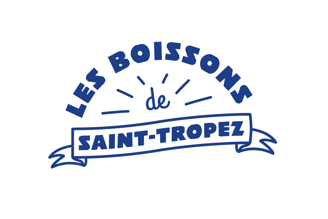 logo illustration fait main de la marque les boissons tropeziennes