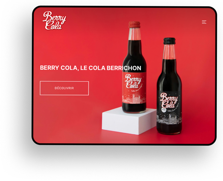 site vitrine internet berry cola responsive