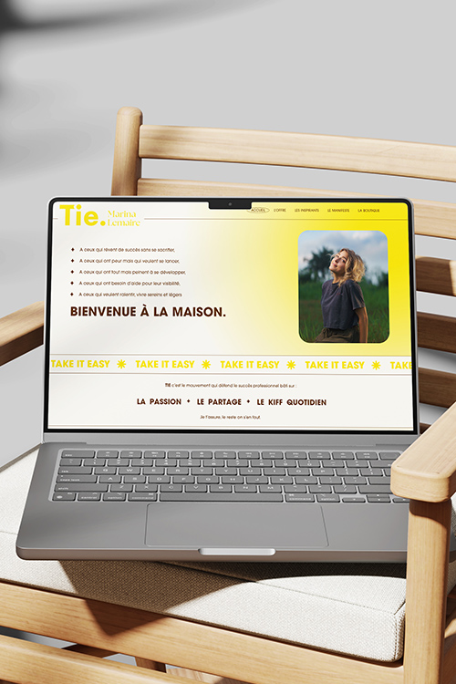 Site internet de coaching et webdesigns marina lemaire